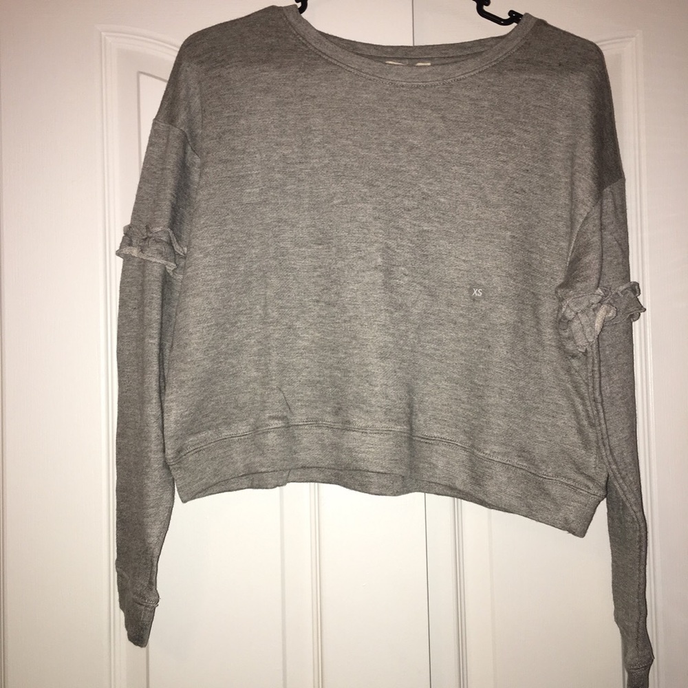 long sleeve ruffle shirt